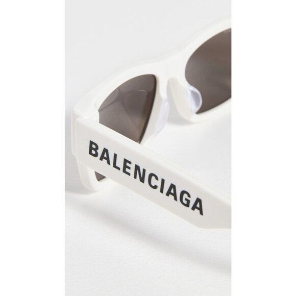 BALENCIAGA Max Sunglasses in Ivory New with Case Womens BB0258S-003 Sunnies - Picture 15 of 16